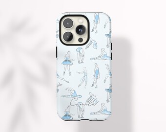 Custom Ballet Phone Case Personalized Ballet Gift for Tween Girl Dance Gift Under 30 Protective Magsafe Compatible Case Ballet Dancer Design