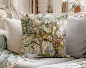 Bead Tree Mardi Gras Pillow Cover Hostess Gift Carnival Season Guest Room Decor Festive Print Throw Cushion Southern Home Interior Design