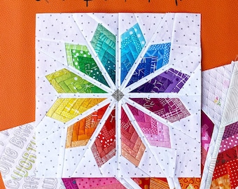 Colorburst Quilt Block Pattern