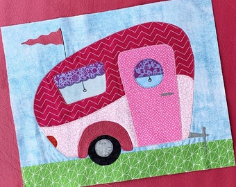 Retro Camper Quilt Block PDF Pattern