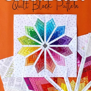 Colorburst Quilt Block Pattern