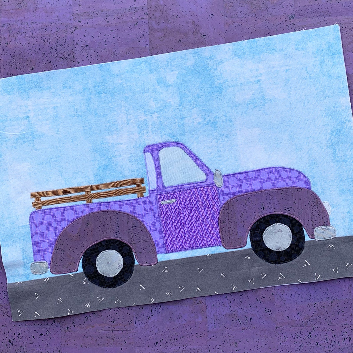 Retro Truck Quilt Block PDF Pattern Etsy