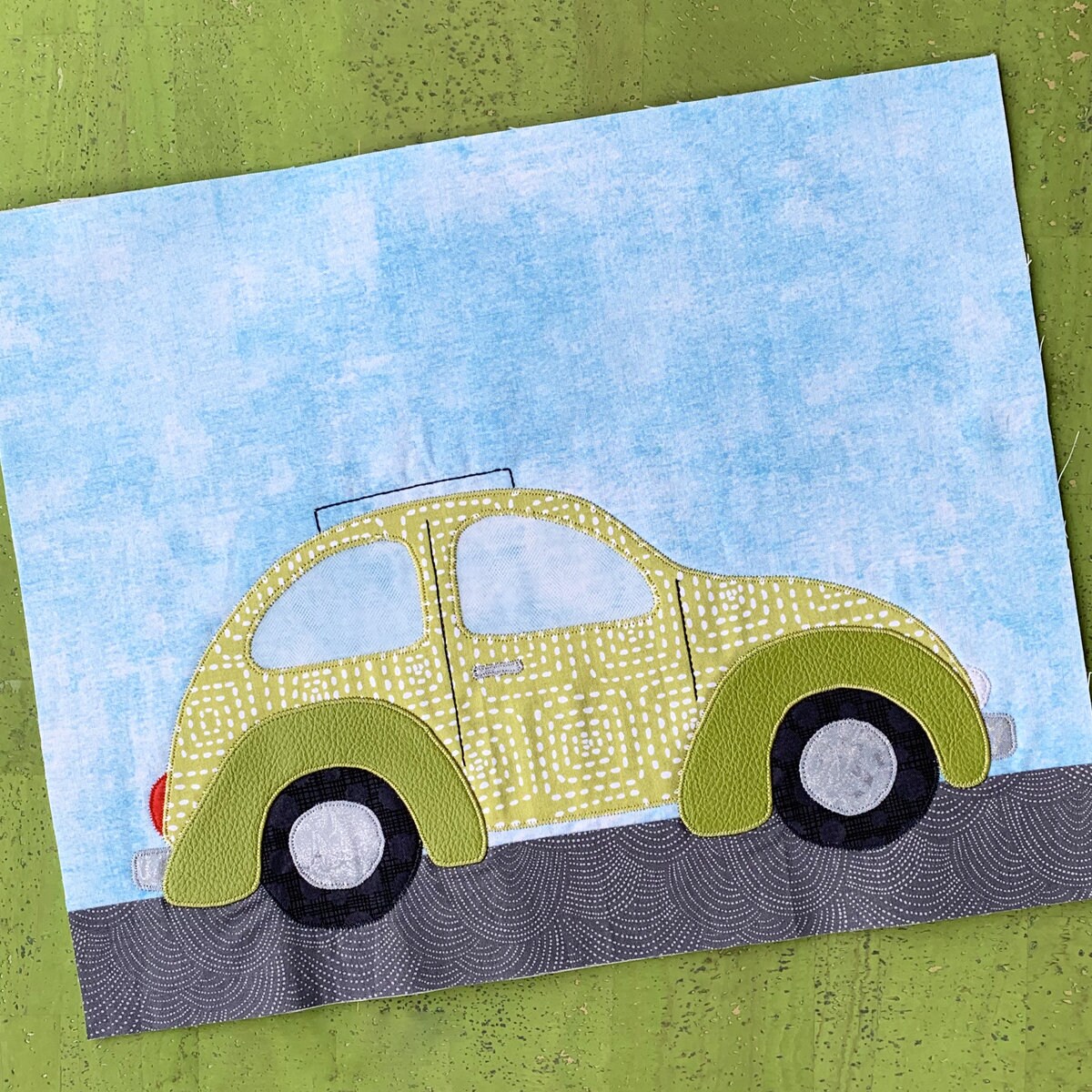 Retro Beetle Quilt Block PDF Pattern Etsy