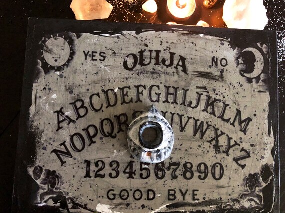 Xl Ouija Board Ouija Wood Box Ouija Board Box Eye Hand Etsy