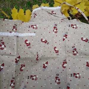 Scandinavian Latvian desing infinity scarf interesting folk pattern circle scarf wrap in double as a cow