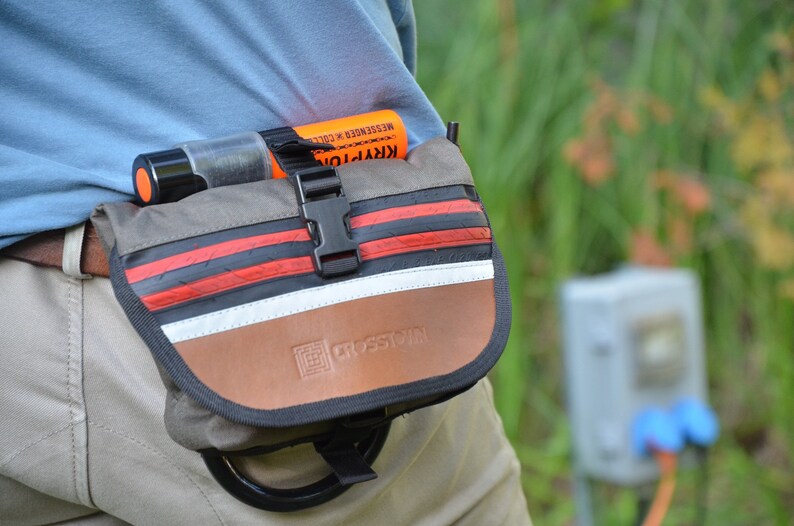 BELT PACK With U Lock Holster From Recycled Tire and CORDURA Etsy