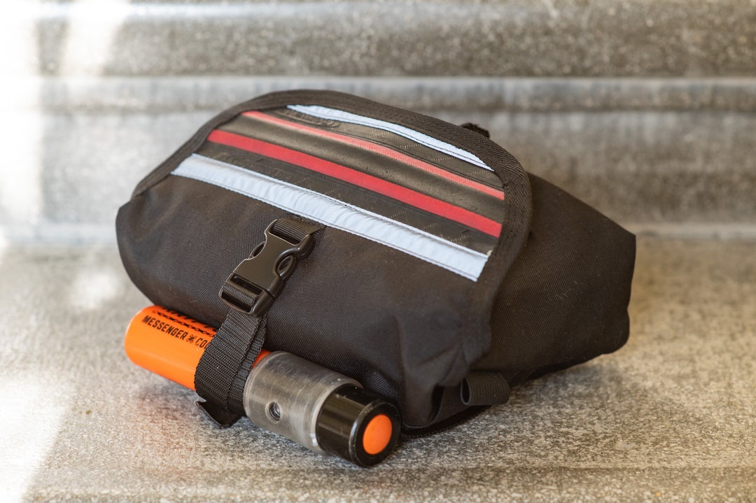 HIP BAG, Waterproof Belt Pack Black Cordura 1000D U Lock Holster, Waist