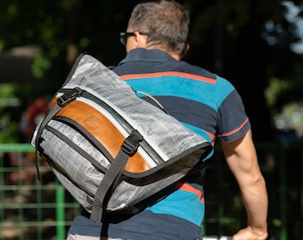 Waterproof X-pac Bicycle Messenger Bag: Cordura Laptop Commuter