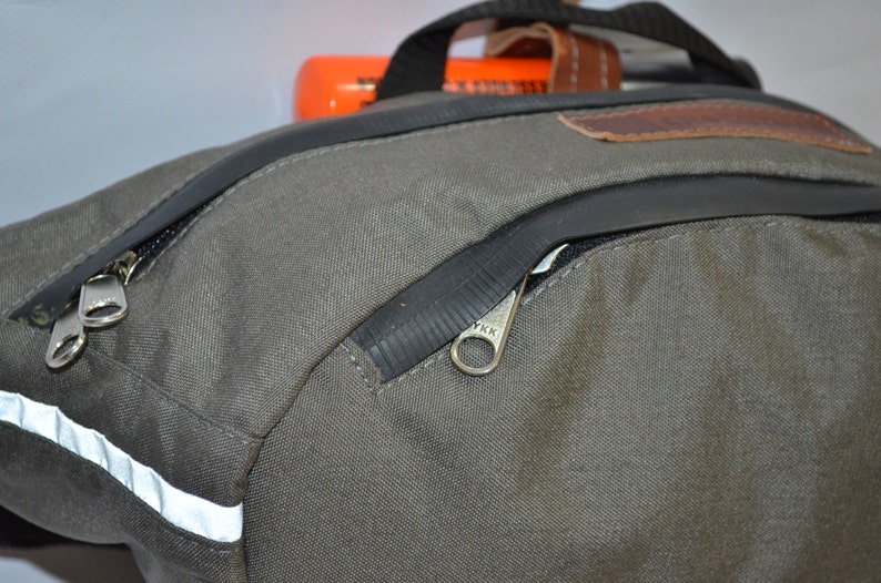 Fanny Pack Olive Grey Cordura Hip Pouch U Lock Holder Waist Etsy