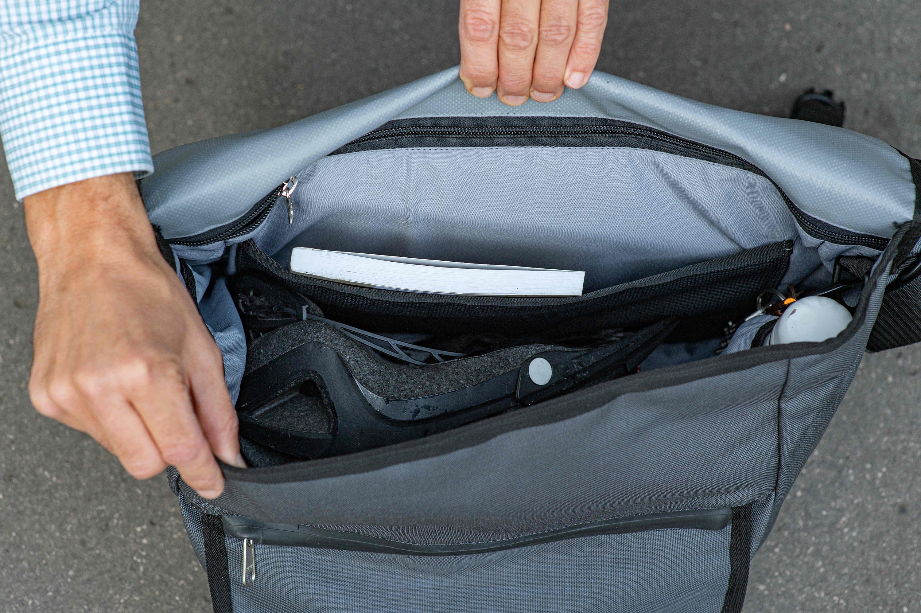 Waterproof Cordura Bicycle Messenger Bag: 13-inch Laptop, Recycled