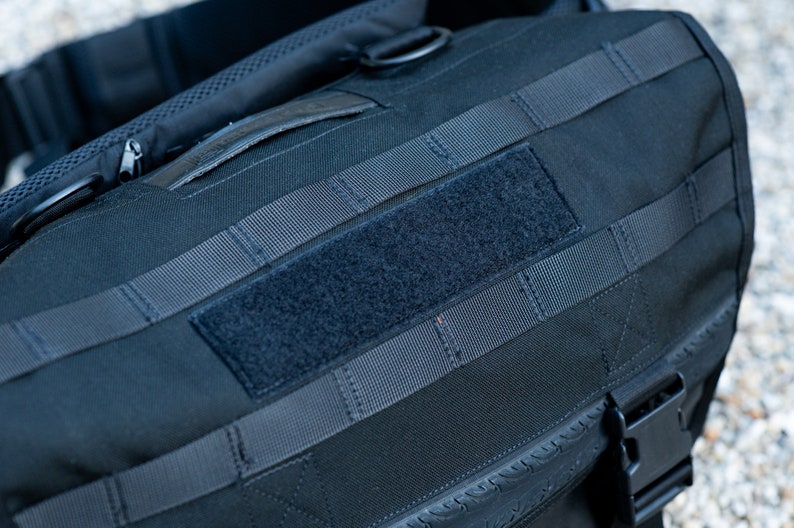 Borsa messenger per bicicletta impermeabile, realizzata in tessuto Cordura nero 1000D, zaino per moto, borsa a tracolla per pendolari, zaino a tracolla, immagine 3