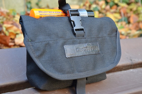 Waterproof Cordura Hip Bag, U Lock Holster, Bike Courier Commuter
