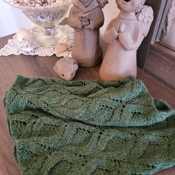 Remirmont Knit Cowl - Forest Green Heather