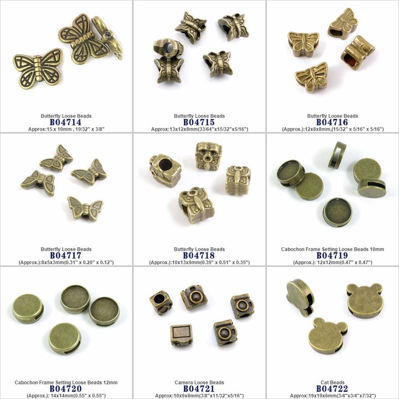 antique bronze tone coin beads 10pcs-Brass coin beads