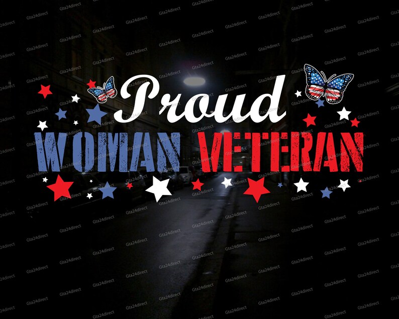 Proud Female Veteran Bundle Png Military Woman Female | Etsy