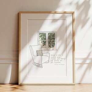 Corrie Ten Boom Quote | Worry is like a Rocking Chair | Watercolour Bible Scripture, Bible Quotes, Bible Wall Art | DIGITAL DOWNLOAD ONLY