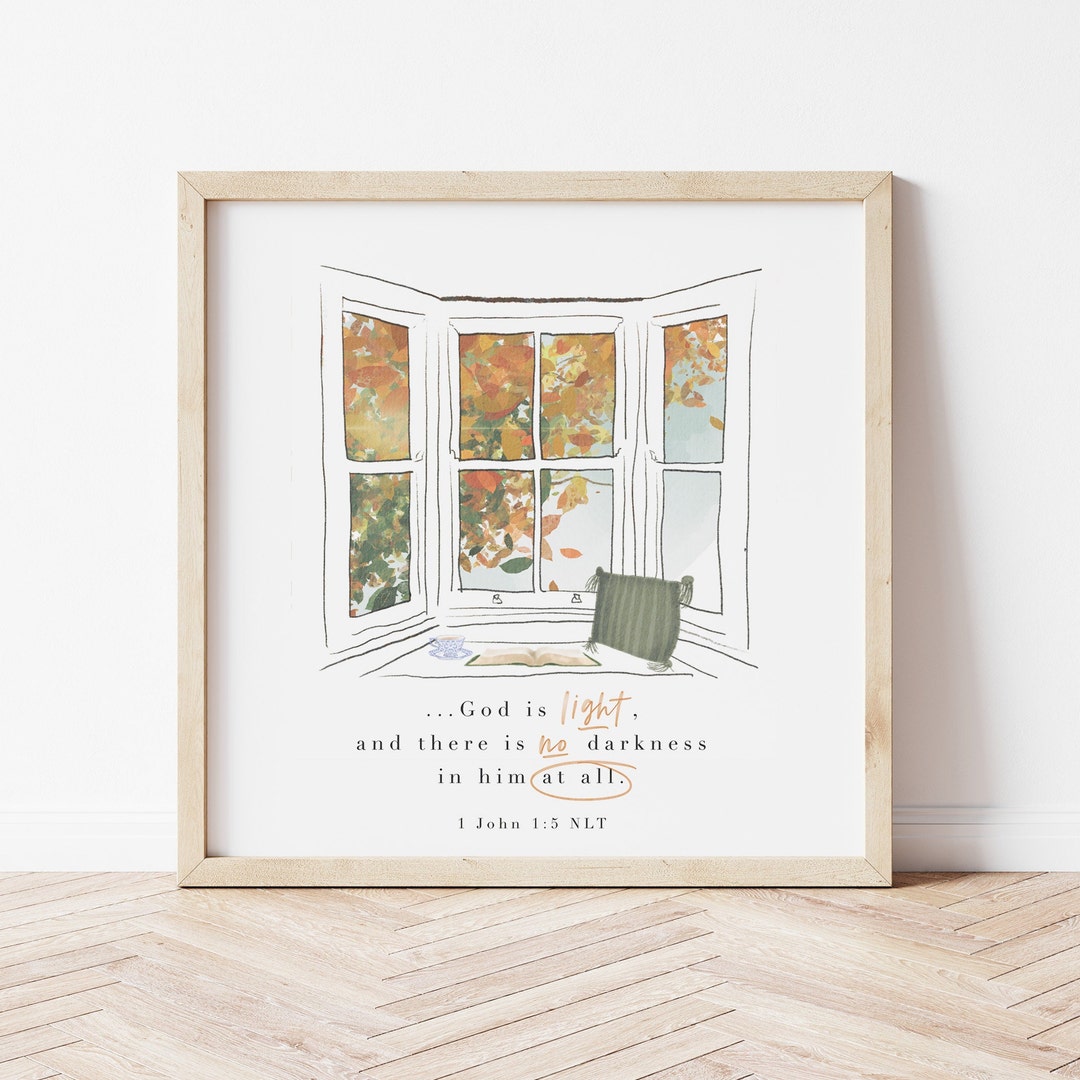 God is Light | 1 John 1:5 | Watercolour Bible Scripture, Bible Quotes ...