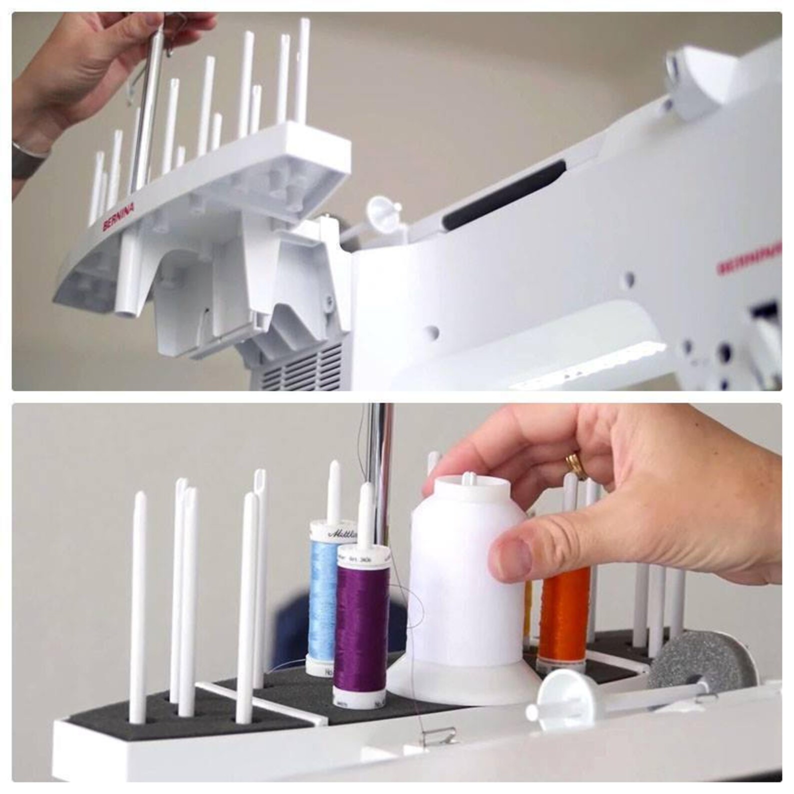 Bernina Multi Spool Thread Stand New Version Fits Most Bernina Machines