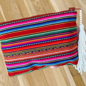Essential Oil Bag: Peruvian Fabric Roller Bottle Travel Pouch