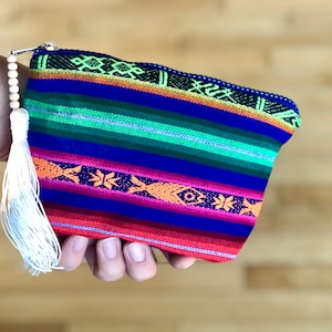 Essential Oil Bag: Peruvian Fabric Roller Bottle Travel Pouch