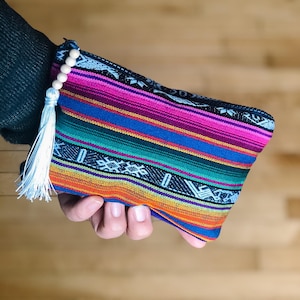 Essential Oil Bag: Peruvian Fabric Roller Bottle Travel Pouch