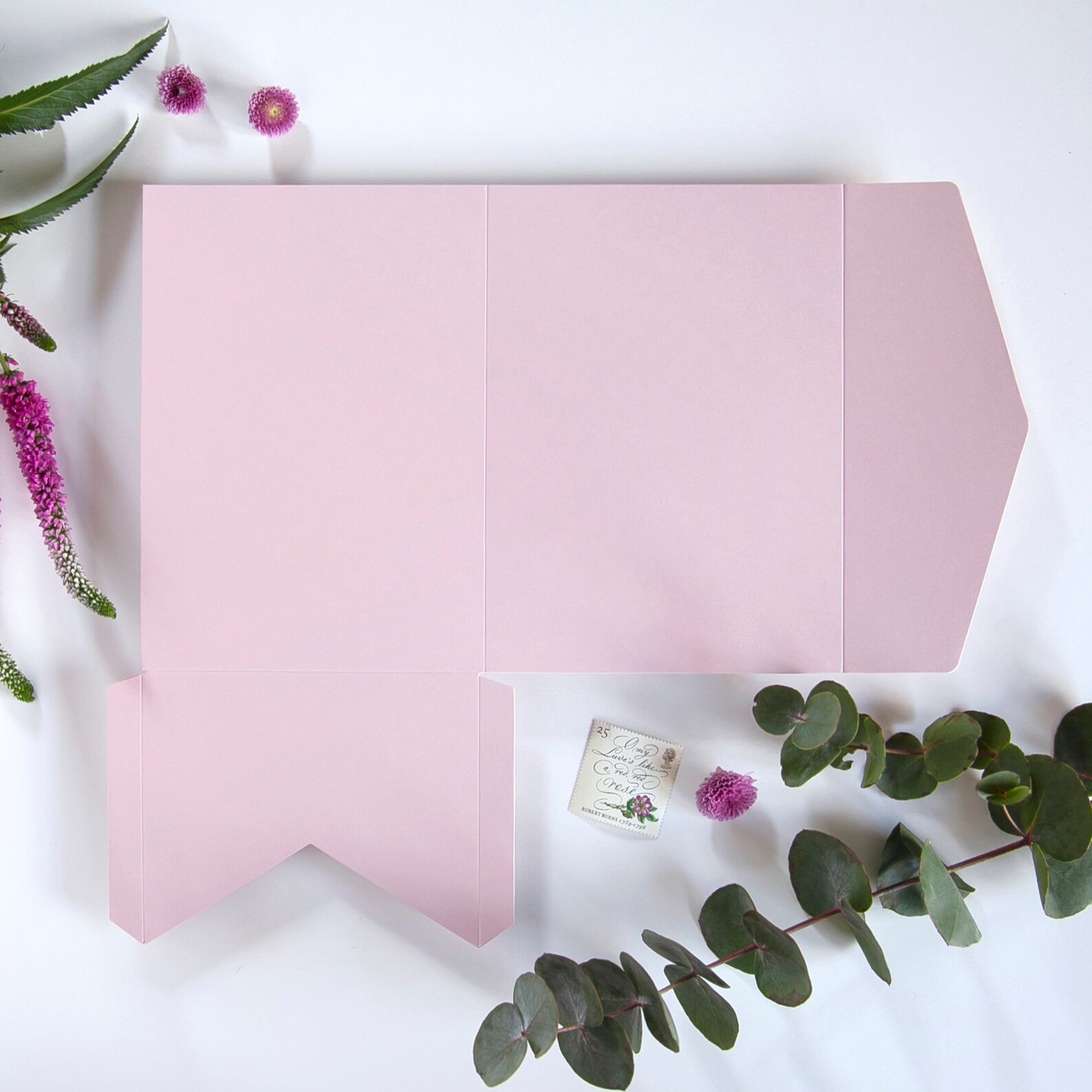 DIY Pocketfold Envelopes Dusky Pink 300gsm 5x7 Etsy UK