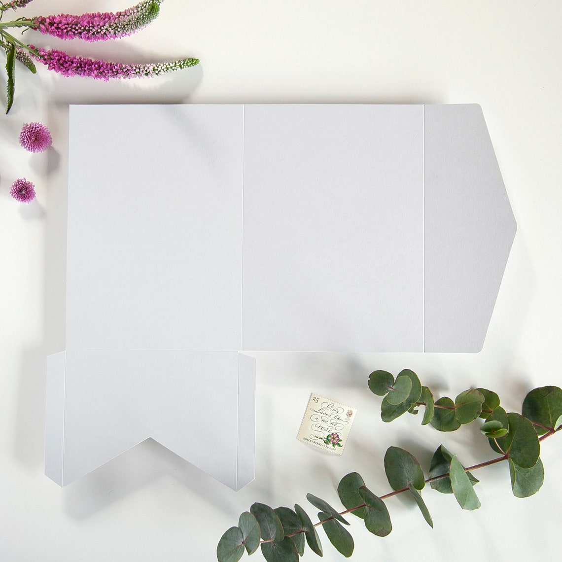 DIY Pocketfold Envelopes Dove Grey 300gsm 5x7 Portrait Etsy