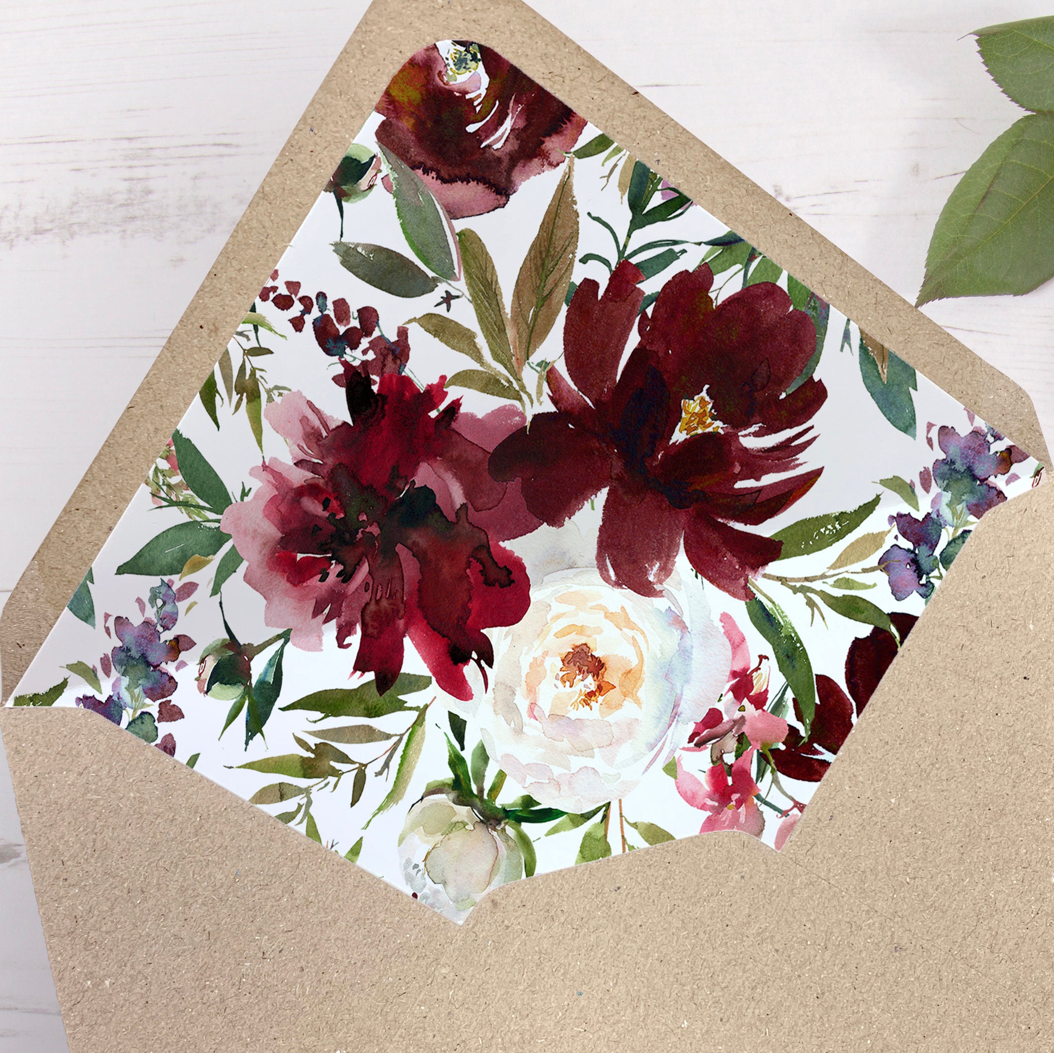 Bespoke Red Velvet Printed Envelope Liners C5 C6 C7 Square Etsy Nederland