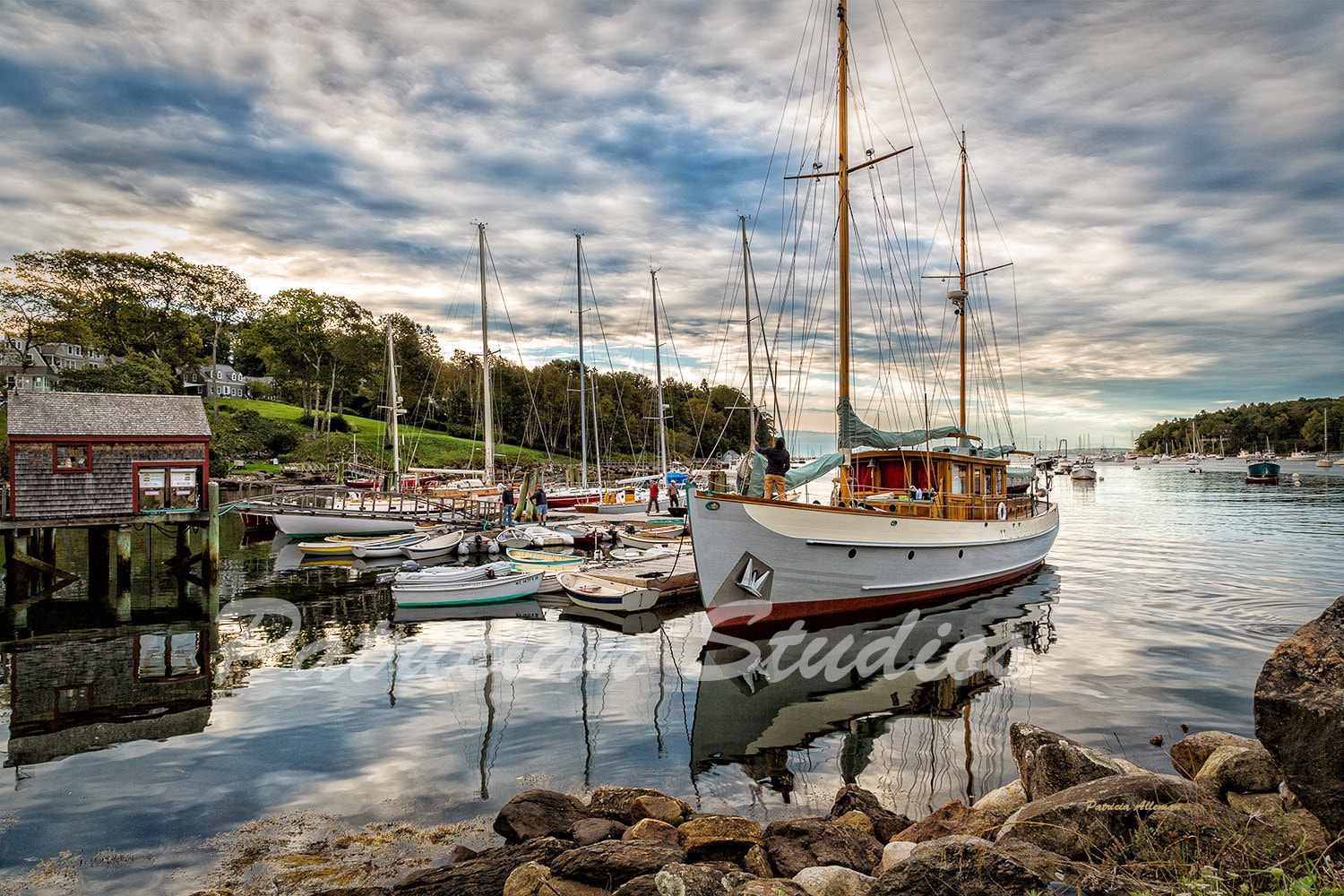 Sail Boats in Rockport Maine Harbor Etsy UK