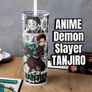 Anime Tumbler 20 oz, Anime Gift For Teens, Japanese Manga Comics Stainless Steel With Straw Lid,  Travel Accessory For Hot Cold Coffee Drink