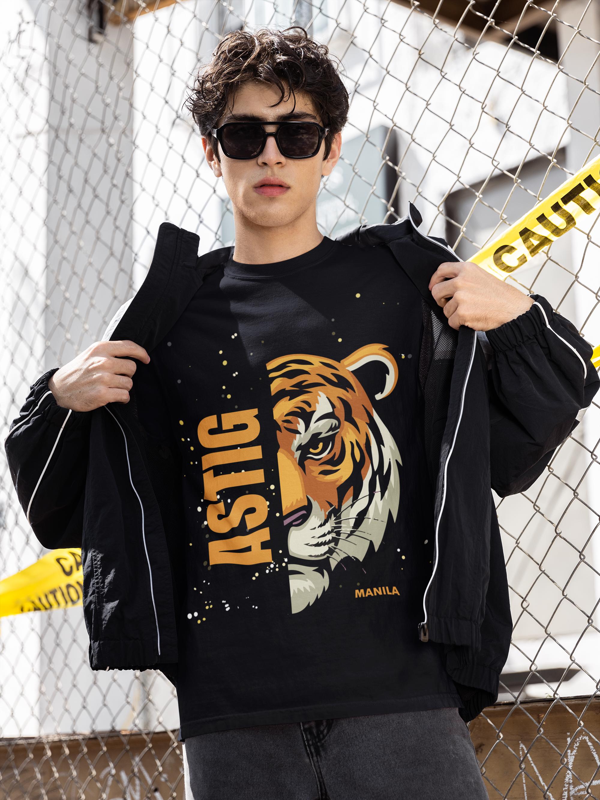 Astig T-shirt, Tiger Graphic Tee, Pinoy T Shirt, Filipino Gift