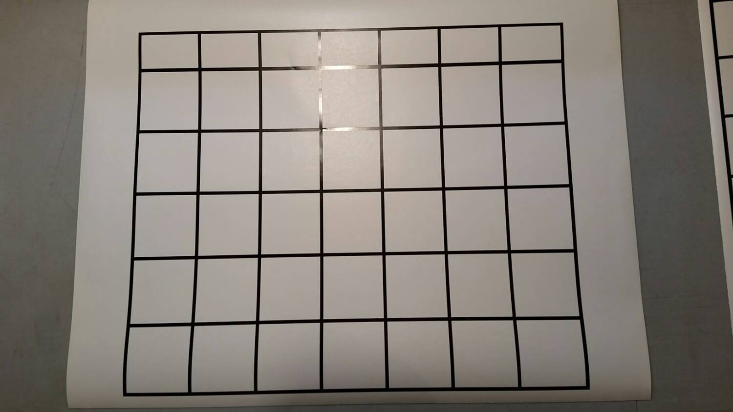 Large Vinyl Calendar Grid Etsy