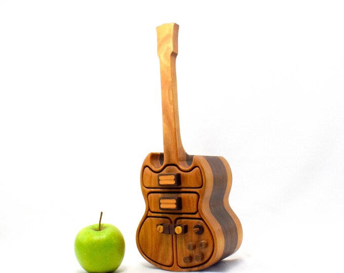 GIBSON SG Jewelry Box With a Hidden Drawer Guitar Jewelry Etsy