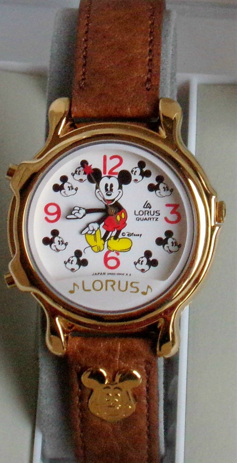 Disney Musical Mickey Mouse Watch Plays It's a Small Etsy