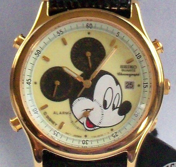 seiko mickey mouse chronograph watch