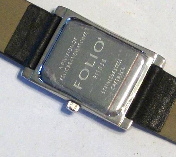 New Mens Relic Watch Silver With Black 