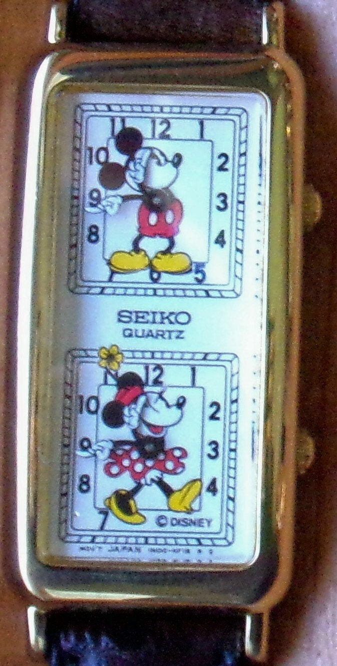 Disney Seiko Dual Time Mickey Mouse Watch Mint Condition - Etsy Singapore