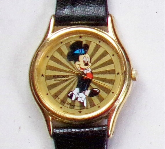 Mickey Mouse Seiko 4N01 0129 Watch 80s Authentic Seiko Disney Watch ...