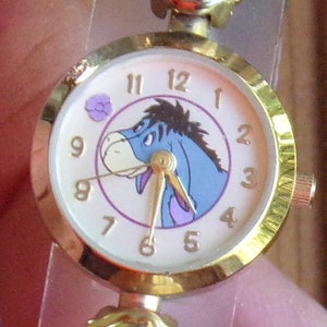 Disney Eeyore Watch Ladies With Flower Band Unique New Etsy Canada