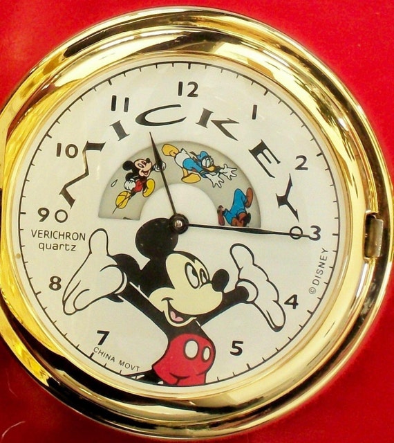 Verichron mickey top mouse pocket watch