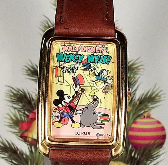 Disney Lorus "Circus Circus" Mickey Mouse Watch! N