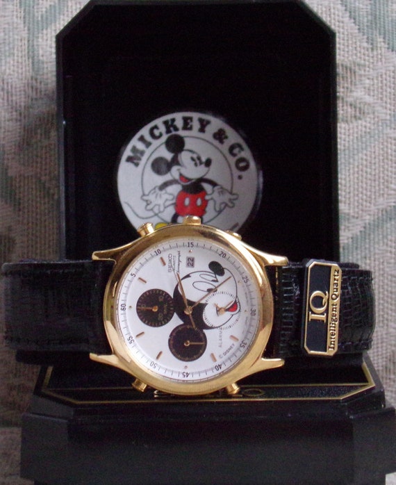Disney Mens Seiko Chronograph Mickey Mouse Watch! New! New Disney Mens Seiko Chronograph Mickey Mouse Watch! New! New