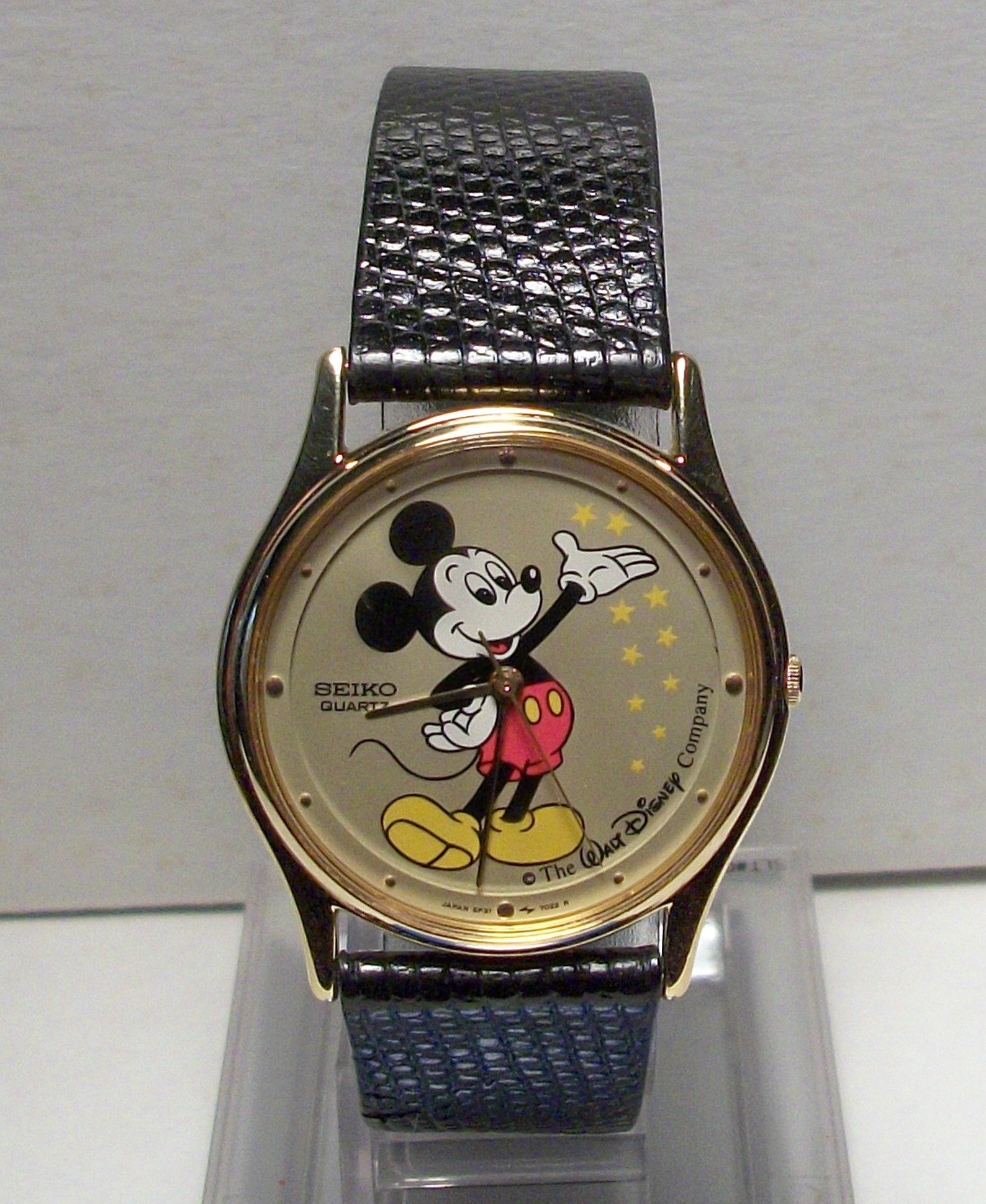 Vintage New Disney Seiko Mens Mickey Mouse Watch Retired Etsy
