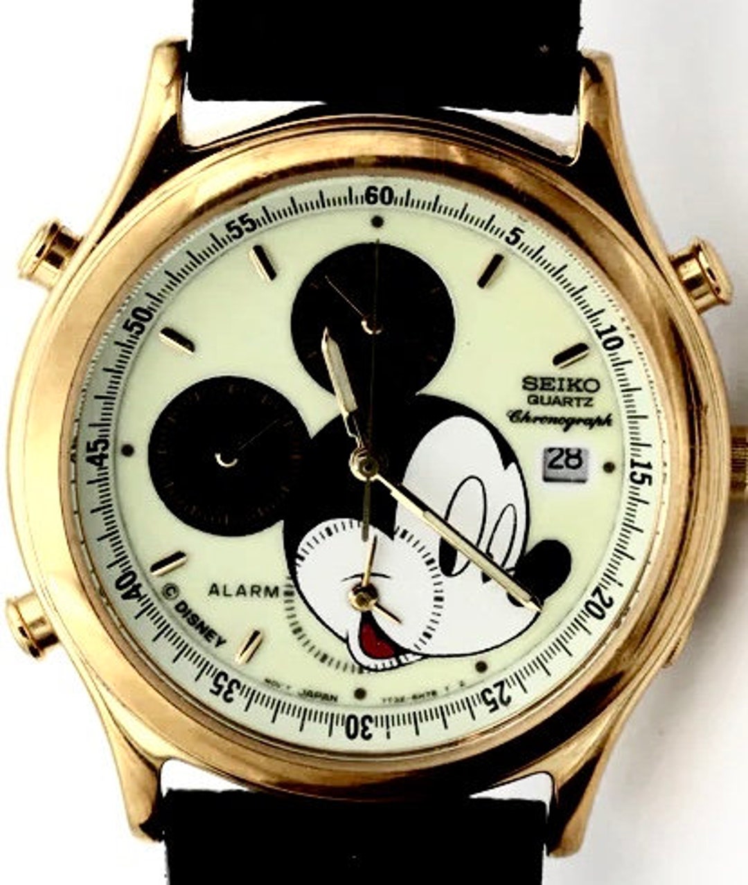 Brand-new Disney Chronograph Seiko Men's Mickey Mouse Watch Multifunction  Alarm and Glows in Dark Retired Mint - Etsy
