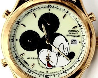 Brand-new! Disney Chronograph Seiko Men's Mickey Mouse Watch