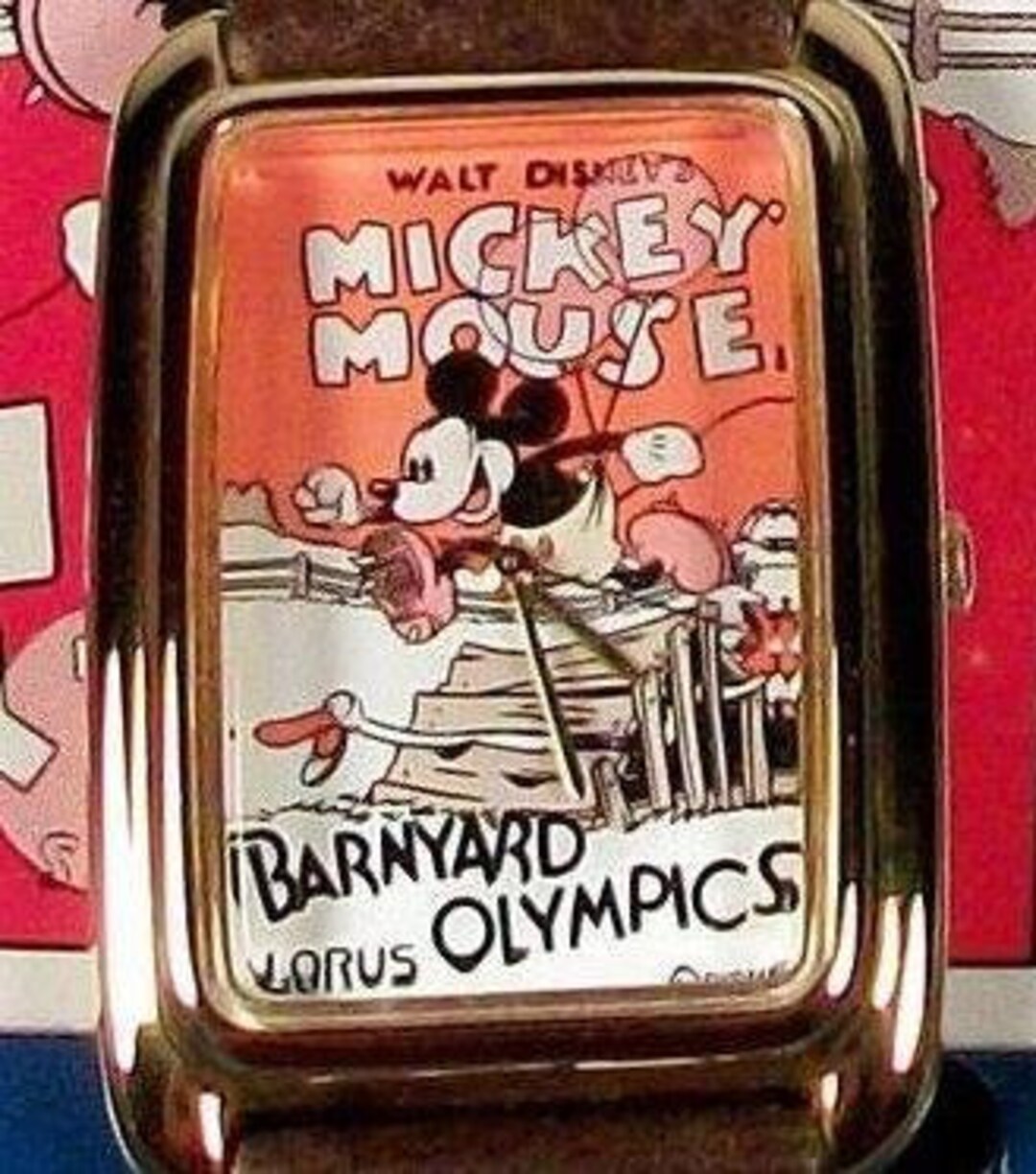 Disney Lorus Barnyard Olympics Mickey Mouse Watch New Retired and Out