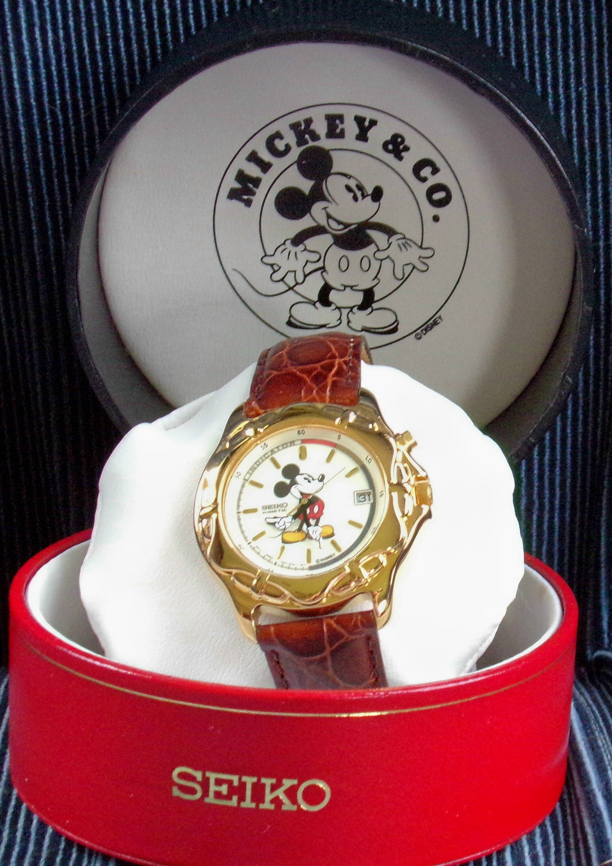Mens seiko mickey mouse watch cheap