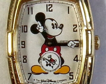 1988 Seiko Mickey Mouse 60th Anniversary Watch- Vintage 