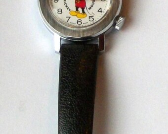 Disney Bradley Wind up NODDING Head Mickey Mouse Watch! New  display picture 3