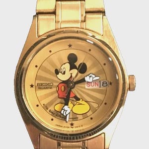 Disney Bradley Wind up NODDING Head Mickey Mouse Watch! New  display picture 1